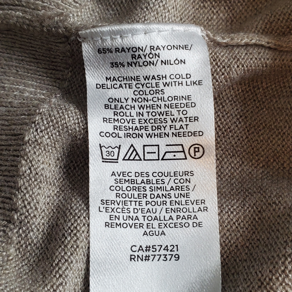 Ann Taylor Women's Top, Beige (Size M) - Picture 5 of 7